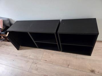 Besta ikea zwart kast kastje boekenkast schoenenkast