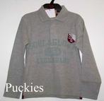 Grijze Soul&Glory polo l/s maat 110/116 NIEUW (8458), Kinderen en Baby's, Kinderkleding | Maat 110, Trui of Vest, Soul & Glory