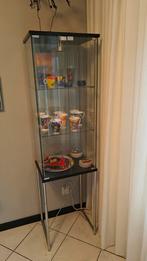 Stalen Vitrinekast met Glas, Ophalen, Met deur(en), 50 tot 100 cm, Zo goed als nieuw
