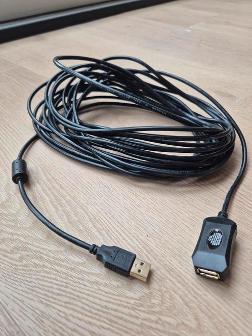Ubs verkeng kabel met versterker 10 meter 2 x, Computers en Software, Overige Computers en Software, Gebruikt, Ophalen of Verzenden