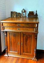 APARTE antieke grote sta-secretaire / Davenport kast schrijf, Ophalen