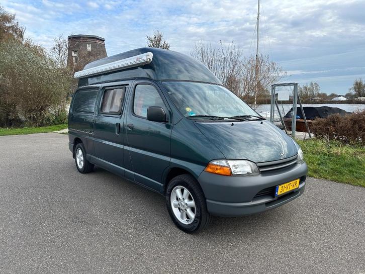 Toyota Hiace L2 Lang Benzine Airco, Mag alle milieuzones in!, Caravans en Kamperen, Campers, Particulier, tot en met 2, Buscamper of Camperbus