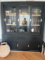 Prado Vitrinekast - Eiken Planken - 2 Delen, Huis en Inrichting, Kasten | Buffetkasten, Ophalen, Gebruikt, 200 cm of meer, 150 tot 200 cm