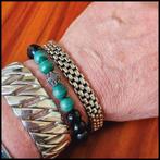 SUZANNE FLAT SMALL    Buddha to Buddha armband maat  E, Ophalen of Verzenden, Zo goed als nieuw, Zilver, Zilver