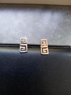 Oorbellen met Grieks meander motief, Ophalen of Verzenden, Nieuw, Zilver, Zilver