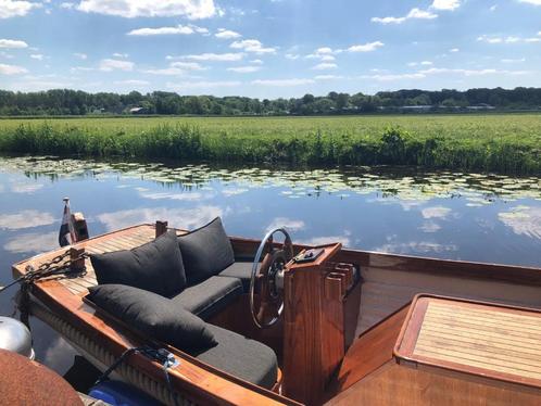 2010 Custom Klassieke Sloep Hout Sloep, Watersport en Boten, Sloepen, Zo goed als nieuw, 10 tot 30 pk, 3 tot 6 meter, Binnenboordmotor