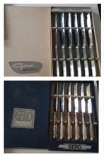 2 x  6 verzilverde messen, Verzenden, Zo goed als nieuw, Overige materialen, Los bestek