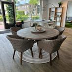 Rough ronde Tuinset — Diningset Ø150cm met plateau – ZGAN, Verzenden, ., Zo goed als nieuw, .