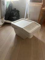 SORTERA Afvalbak met deksel, wit, 37 l per stuck, Ophalen, Doos, Minder dan 35 cm, Zo goed als nieuw