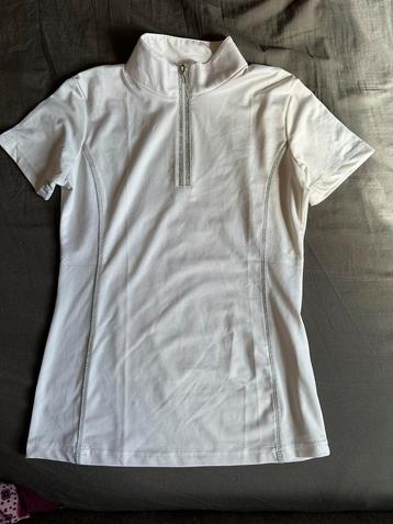 Paardrijden Wedstrijdshirt wit - Equestrian maat XS beschikbaar voor biedingen