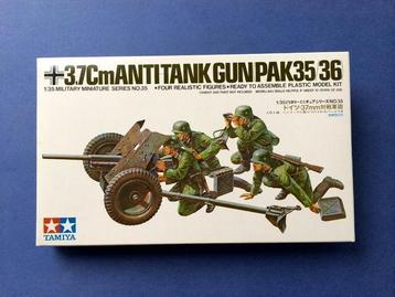 Tamiya 35035 3.7cm Anti-Tank Gun & crew 1/35 beschikbaar voor biedingen