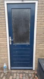 Buitendeur en kozijn, Doe-het-zelf en Verbouw, Deuren en Horren, Ophalen, Gebruikt, 200 tot 215 cm, Glas