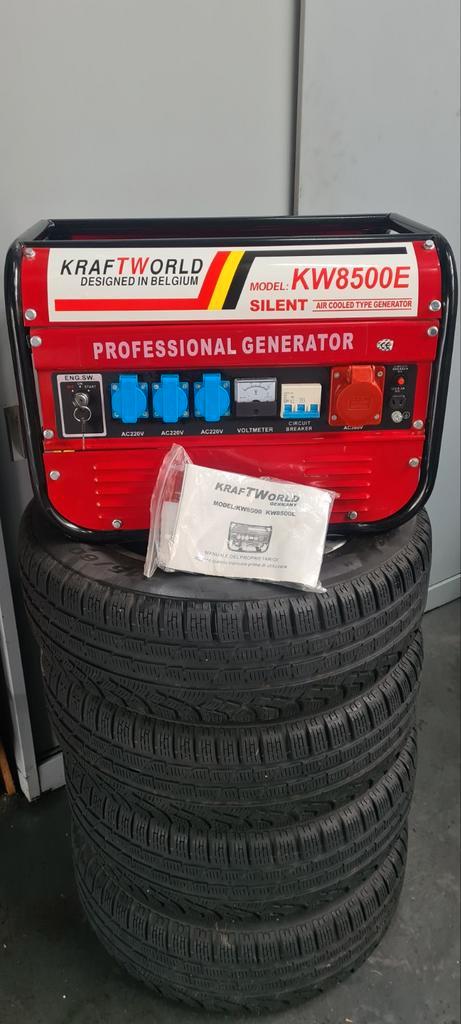 KrachtWorld KW8500E Aggregaat - Nieuw!, Doe-het-zelf en Verbouw, Aggregaten, Zo goed als nieuw, Benzine, Minder dan 5 kVA, Elektrisch startend