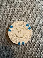 Casino Gran Canaria €1 Chip, Ophalen of Verzenden, Gebruikt