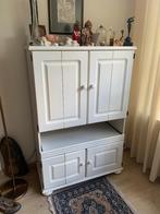 TV kast, massief eiken, Ophalen, Gebruikt, Vintage, Antiek, 100 tot 150 cm