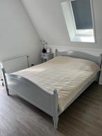 Fijn tweepersoonsbed van 200x160 cm inclusief gratis matras, Huis en Inrichting, 160 cm, Grijs, Gebruikt, Ophalen of Verzenden