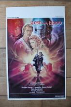 filmaffiche Rutger Hauer Flesh And Blood 1985 filmposter, Ophalen of Verzenden, A1 t/m A3, Zo goed als nieuw, Rechthoekig Staand