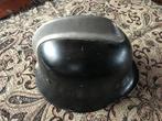 oude ijzeren brandweerhelm met hanenkam., Ophalen of Verzenden, Overige soorten, Nederland, Helm of Baret
