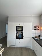 Complete hoek keuken met Siemens inbouwapparatuur, Huis en Inrichting, Ophalen, Wit, Hoekkeuken, Graniet of Steen