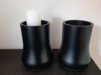 Metalen kandelaar Ikea (2 stuks), 25 tot 50 cm, Zwart, Ophalen of Verzenden, Zo goed als nieuw