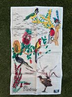 Bedrukte linnen lap met vogels, Ophalen of Verzenden, Zo goed als nieuw, Rechthoek