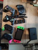 Nintendo Switch met 15 spelen extra joycons en controlers, Spelcomputers en Games, Ophalen of Verzenden, Switch Original, Met 3 controllers of meer