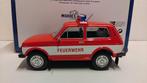Lada Niva 4x4 Brandweer rood Mcg 1:18 KRD, Hobby en Vrije tijd, Modelauto's | 1:18, Ophalen of Verzenden, Zo goed als nieuw, Auto