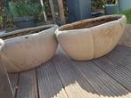 Taupe/beige planten bakken, Ophalen, Kunststof, Minder dan 30 cm, Minder dan 60 cm