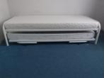 2x 1-persoons bed / logeerbed onderschuifbed 90x200 matras, Ophalen, Gebruikt, 90 cm, Eenpersoons