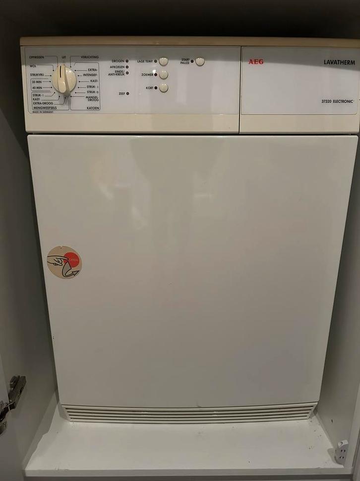AEG Lavatherm 37320 Droger - Betrouwbaar en Functioneel, Witgoed en Apparatuur, Wasdrogers, Gebruikt, Luchtafvoer, Voorlader, 6 tot 8 kg