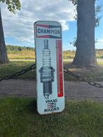 blikken Champion bougies reclame thermometer geen emaille, Ophalen, Gebruikt, Reclamebord