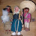 3Klederdracht Poppetjes  Afrika Turfsteekster Mexicaan Weesp, Verzamelen, Poppen, Ophalen of Verzenden