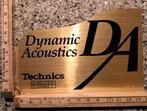Goudkleurige vintage sticker Dynamic Acoustics Technics, Ophalen of Verzenden, Zo goed als nieuw, Overige typen
