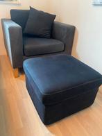 IKEA Fauteuil met Voetenbank - Gebruikt maar in nette staat, Ophalen, Zo goed als nieuw, Hout, 75 tot 100 cm