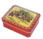 Vintage blik van Albert Heijn met paardenkoets, Verzamelen, Blikken, Ophalen of Verzenden, Gebruikt, Overige, Overige merken