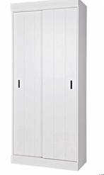 Witte Woood kast te koop, Huis en Inrichting, Kasten | Kledingkasten, Ophalen, Met plank(en), Gebruikt, 50 tot 100 cm