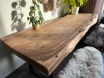 Boomstamtafel, massief tropisch hout, Ophalen, Rustiek, 200 cm of meer, 50 tot 100 cm