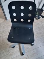 Zwarte Draaibare Bureaustoel op Wieltjes, Huis en Inrichting, Bureaustoelen, Ophalen