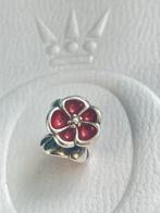 ZELDZAAM Pandora Poppy / klaproos bloem bedel, Sieraden, Tassen en Uiterlijk, Ophalen, Zo goed als nieuw, Zilver, Pandora