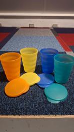 Tupperware bekers 4 stuks, Huis en Inrichting, Keuken | Tupperware, Ophalen of Verzenden, Groen, Overige typen