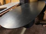 Zwarte Deense ovale eettafel 250x110 hoge korting, Ophalen, 100 tot 150 cm, Vijf personen of meer, Ovaal