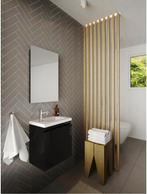 Fonteinmeubel met spiegel NEW, Huis en Inrichting, Minder dan 50 cm, Ophalen of Verzenden, Zo goed als nieuw, Minder dan 100 cm