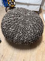 Grote grof gebreide poef, Xx, Ophalen of Verzenden, Xxx, 50 tot 75 cm