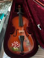 Roodkapje Viool met Koffer & Strijkstok, Muziek en Instrumenten, Strijkinstrumenten | Violen en Altviolen, Gebruikt, Viool, Ophalen of Verzenden