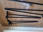Tafelpoten, zwart staal, industrieel, 50 tot 100 cm, Rond, Zo goed als nieuw, 50 tot 100 cm
