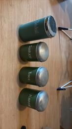 Groene emaille voorraadbussen, Dieren en Toebehoren, Ophalen of Verzenden, Zo goed als nieuw