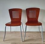 eetkamerstoelen, Huis en Inrichting, Stoelen, Ophalen, Gebruikt, Bruin, Vier