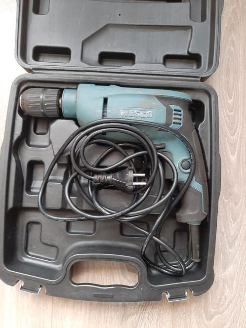 Wesco Klopboormachine in Koffer, Doe-het-zelf en Verbouw, Gereedschap | Boormachines, Gebruikt, Boormachine, 600 watt of meer