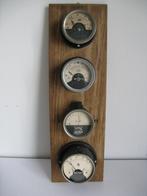 vier vintage ampère volt meters jaren 50, Ophalen of Verzenden