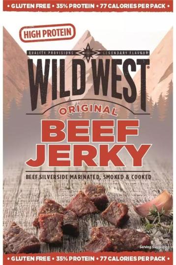 Wild West, Beef Jerky Origineel 60g, Outdoor Food beschikbaar voor biedingen